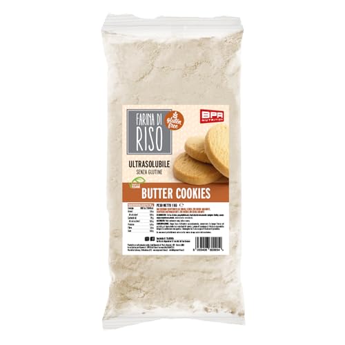 BPR Nutrition - Farina di Riso naturalmente senza glutine 1kg (1 kg, Butter Cookies)
