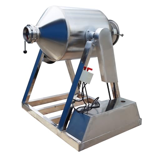 WYDDDARY Dry Powder Mixer 200L Powder Mixer Blender Machine 360°Rotation Stainless Steel Powder Mixing Machine Granule Food Powder Drum Mixer Machine 220V 3KW