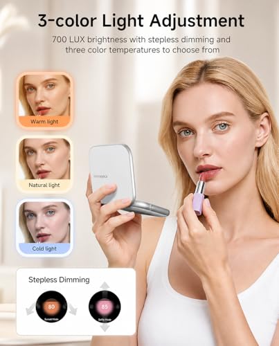 Miroir de maquillage trois couleurs inewme haut de gamme - 6