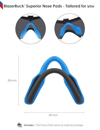 Image of BLAZERBUCK Replacement Nose Pads Nose Pieces for Oakley Razor Blade Sunglasses