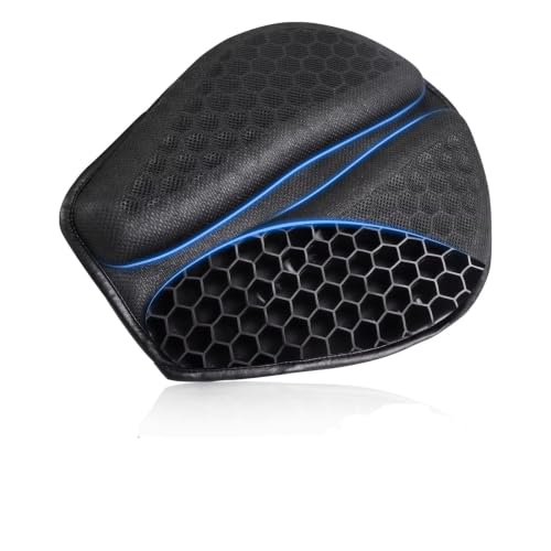 Coussin gel moto nid d'abeille pour soulager la pression du siège