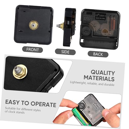 ifundom Clock Mechanism Replacement, Quartz Clock Movement Mechanism Replacement Battery Operated DIY Repair Parts Replacement (A(Thread Length 5/32inch)) - Thumbnail 4