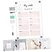 ARTIBETTER 1set Decorative Message Board Erasable Pen Weekly Planner for Home Office School Easy to Hang Convenient Note-Taking