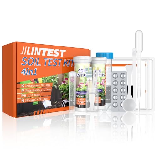 Pawfly 4 in 1 Soil Test Kit for pH, Nitrogen,...