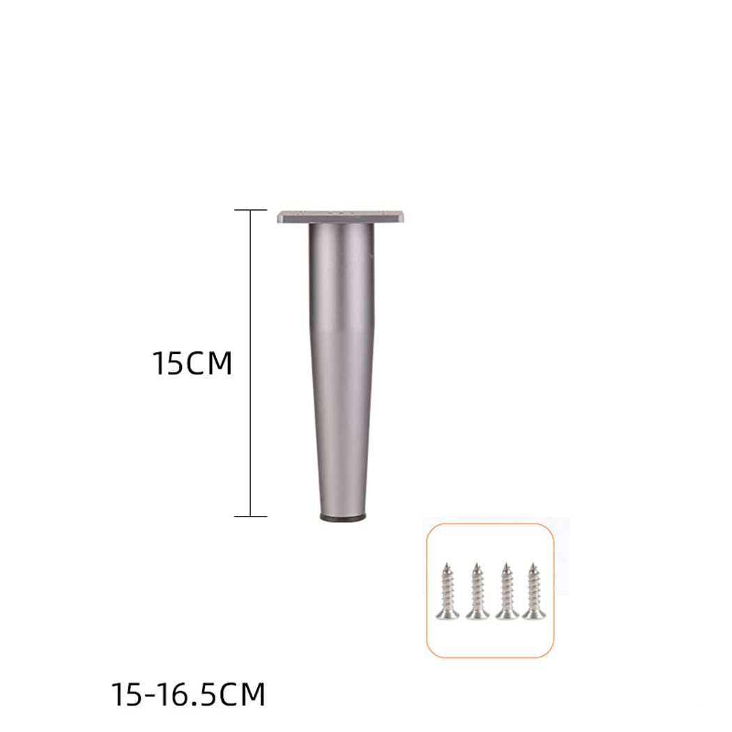 Patas para muebles de aleación de aluminio, Patas ajustables para muebles, Patas de repuesto para sofá, Patas de Metal para sofá, Patas para escritorio, cama, elevadores para muebl