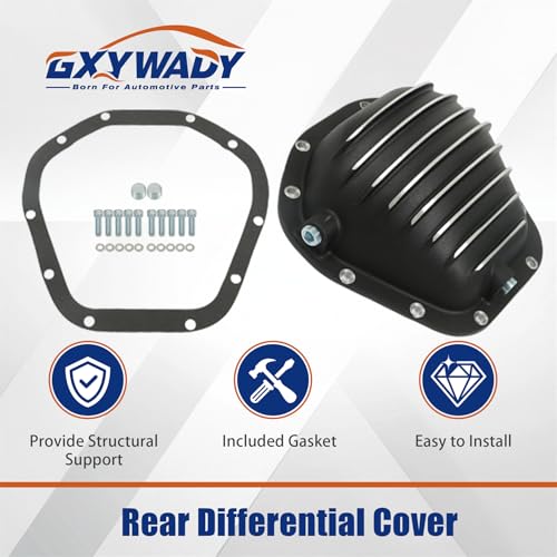 Image of GXYWADY 1 Set of Rear Differential Cover w /Gasket Replacement for Dana 60 70 9.75 10Bolt