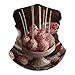 VTCTOASY Stack of Cake Pops Neck Gaiter Personalized Soft Windproof Face Covers Cozy Winter Neck Warmer Gator Scarfs Multipurpose Fashion Breathable Bandana Face Mask Scarf for Adult