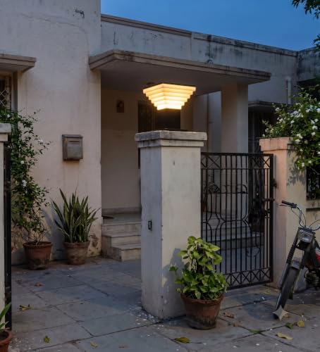 Image of Gate Light Outdoor Lamp Garden for Home Gate, Black (Pack of 2 Pc)