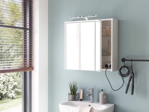 Schildmeyer Spiegelschrank Carlos 149479, Holzwerkstoff, weiß, 65 cm Schildmeyer Spiegelschrank Carlos 149479, Holzwerkstoff, weiß, 65 cm