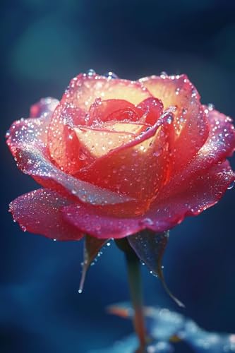 Diamond Painting Fleurs Rose 35x45cm | Kit Mosaïque Crystal
