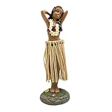 ZHUOmengyun Hawaiianische Tänzerin Auto, Hawaii Hula Girl Posing Hawaiianische Tanzfigur Armaturenbrett-Ornamente HulaTänzerin Figurine Dekoration für Auto Schreibtisch Büro