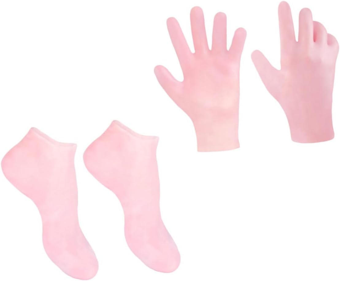 FOMIYES 1set Moisturizing Hand Gloves Foot Care Socks for Cracked Foot Treatment
