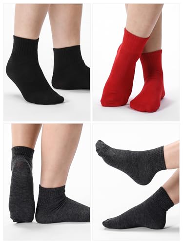Image of Tarpop 100 Pairs Bulk Mens Socks Moisture Wicking Casual Sports Ankle Socks for Homeless Unisex Adult Men Women
