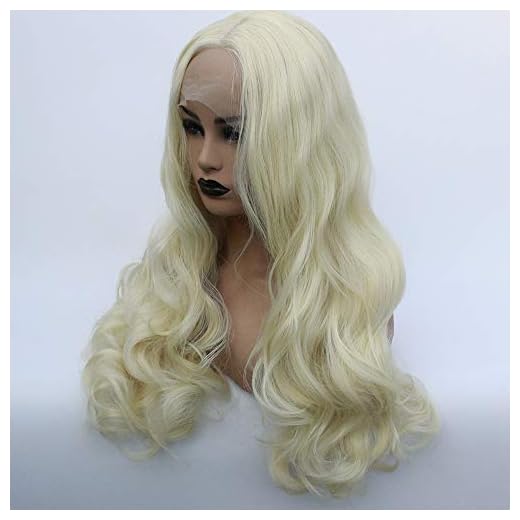 YANXUE Framsida spets kemisk fiber peruk huvudbonad europeisk och amerikansk hand krok peruk stor våg kan vara varm färgad hög temperatur (storlek: 40 cm)