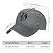 Yuawoi Embroidered Baseball Cap with Black Dragon for Men Women, Classic Sports Style Grey