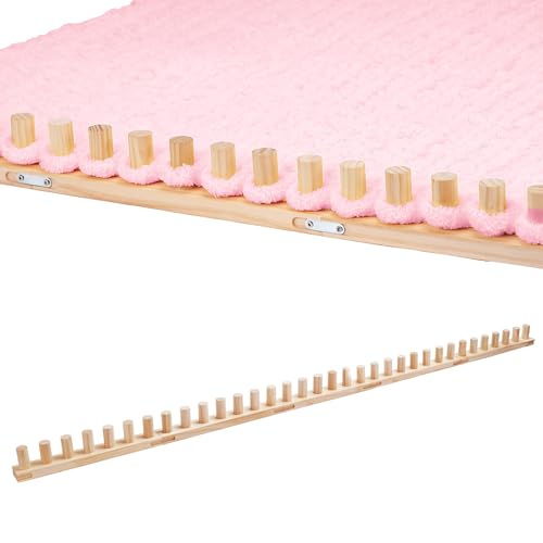 PIRXXIY 65\'\' Chunky Blanket Loom, Knitting Loom for Custom Hand Knitting Yarn Chunky, Extra Large Chunky Yarn Loom for Beginners DIY Craft Enthusiasts