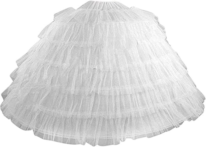 YUAKOU Women's Tulle Petticoat Crinoline Half Slip Underskirt for Bridal Dress2
