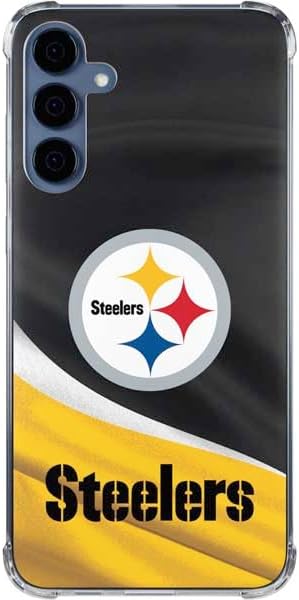 Skinit Clear Phone Case Compatible with Galaxy A35 5G - Officially Licensed NFL Pittsburgh Steelers Design