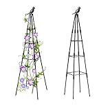 Garden Trellis, Plant Trellis for Potted Plants Flowers Vegetables and Vines,Tomato Cage Tower,Garde