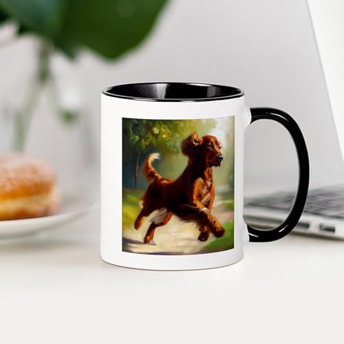 Taza de cerámica 11 oz Irish Setter Dog miniatura 4