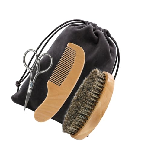 OSOLADY 1set Beard Styling Scissors Kit Beard Caring Tool Cloth Storage Bag for for Men