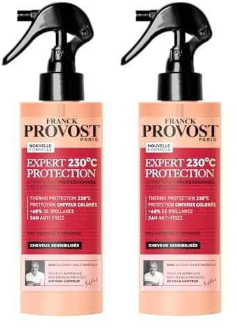 Franck Provost F. Provost Soin 4-en-1 sans Rinçage Professionnel Expert Protection 230°C 190 ml (Lot de 2)