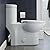 Sublime One Piece Elongated Toilet Dual Flush, Black Hardware 1.1/1.6 gpf