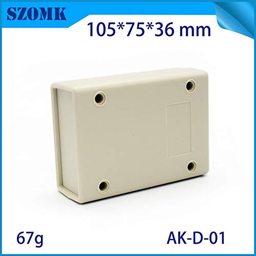 Gimax 10 pcs, 1057536mm Gimax diy enclosure plastic box for electronic components customizable electrical enclosure plastic housing - (Color: black)