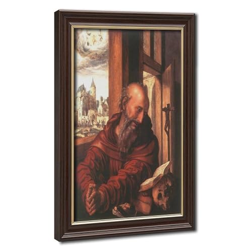 Impression sur toile Jan Van Hemessen Saint Jérôme, tableau haut de gamme