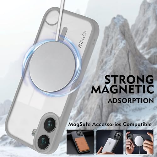Image of V-TAN Back Cover for Nothing CMF1 Compatible Case, Matte Finish Transparent Case, TPU, Camera Protective Shockproof Cover (Grey)