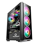 PC Gaming Computer Fisso Desktop i5 - GeForce 4 GB GDDR5 - Windows 11 PRO - WiFi USB - HDMI e VGA - Wireless - Ufficio Internet Scuola (RAM 16 GB - SSD 240 GB)