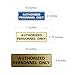 Standard AUTHORIZED PERSONNEL ONLY Wall or Door Sign - Secure Access Control - Easy Installation - Red - Small (1 Pack)
