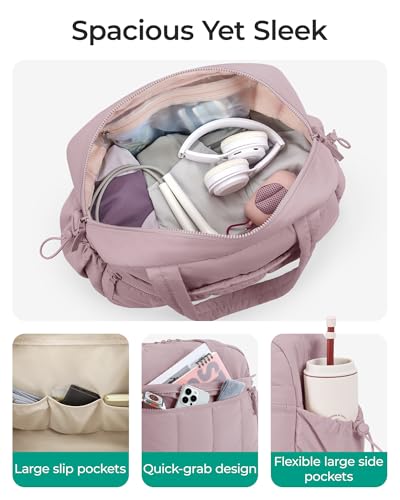 Image of BAGSMART Gym Bag for Women, Duffle Bag for Travel with Wet Pocket, Lightweight Carry on Weekender Duffel, Water Resistant
