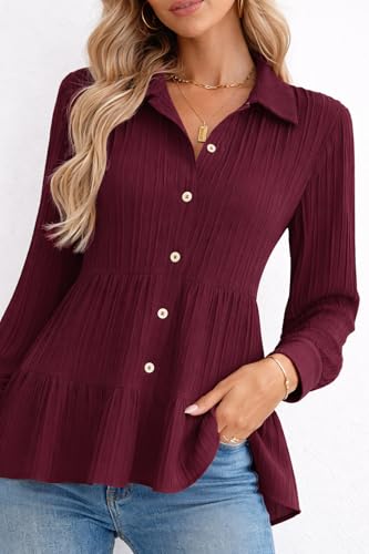 Image of TOPLOT Tops for Woman | Kurti Stylish with Shirt Design | Comfortable Western Top | Versatile Perfect for Casual & Everyday Fashion | Kurti for Woman | Korean Style (5247)