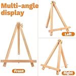 10 Pack 9 Inch Wood Easels,Art Craft Painting Easel,Table Top Easels for Painting, for Painting Party Displaying Canvases, Photos Mini Display Tripod Apply to Kids Artist Adults Students Etc - Image 4