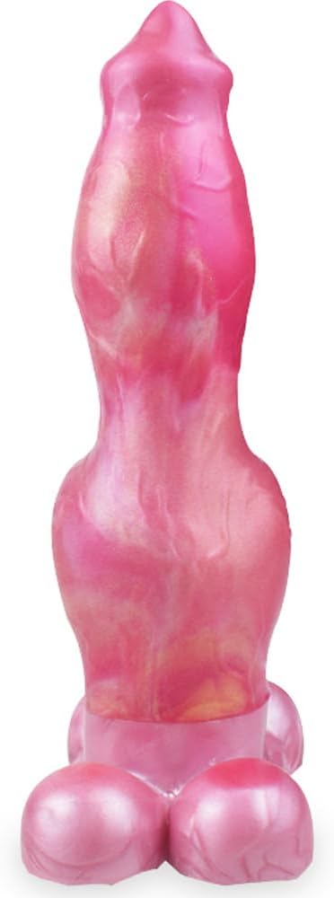 Realistic Penis Sleeve Hollow Penis Extension Extender, Silicone Penis Enlarger Hollow Dildo Sleeve, Male Penis Sheath Adult Toys Dildo Anal Sex Toy, Red