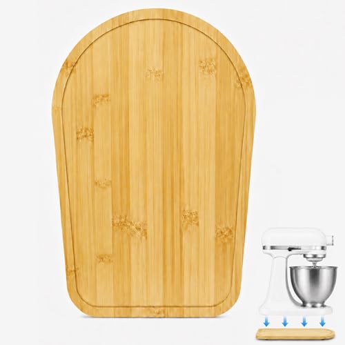 LMSAWK Bamboo Mixer Slider for Kitchen Aid Artisan 4.5-5 Qt (4.3L - 4.8L) Countertop-Protecting Mixer Accessories Compatible with KitchenAid Artisan Stand Mixer 5K45SS 5KSM175PS 5KSM125