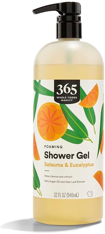365 by Whole Foods Market Gel de Banho Espumante Satsuma e Eucalipto, 946 mL