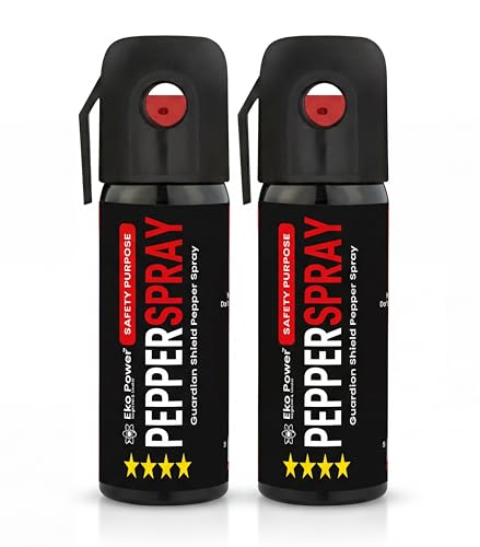 Image of Pepper Spray for Women Safety & Self Defence 55 Shots (35ml x Pack of 2) | Maximum Strength Formula with 15 Ft Range | Thumb-Cut Dome Grip & Belt Clip | Instant Protection Gadget for Girls