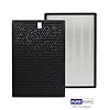 PUREBURG Replacement Filter Compatible with QooXoo QXPure9 Air Purifier, H13 HEPA Activated Carbon 2-in-1