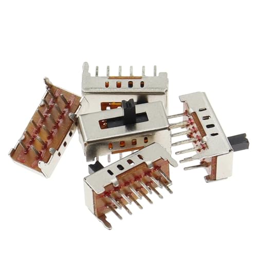 Interruptor de palanca de 12 pines SS-24D02G4 selector deslizante 2P4T 2