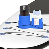 Paddleboard-Becher- und Handyhalter, SUP- und Kajak-Zubehör für Wasserflaschen, Kaffeetasse, Dosen und Smartphones, 1 Stück (blau)