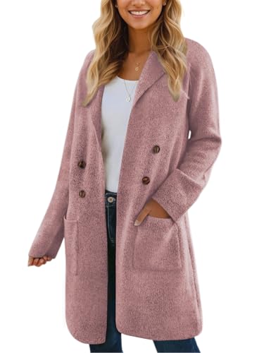 Image of CiCiBird Women Fall Long Cardigan Sweater Trendy Knit Jacket Coat Dressy Blazer Coatigan