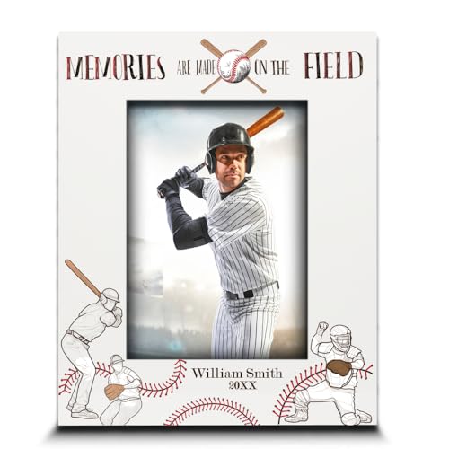 BELLA BUSTA Baseball Theme Picture Frame 5x7 UV Print