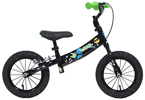 Nfun Nrap Kinderfahrrad, Schwarz/Grün, 12 Zoll Cover
