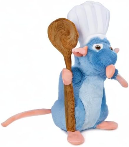 Miniatura 2 de Disney 5874986 Pixar Remy Ratatatouille - Peluche con sombrero y cuchara (9.8 in)