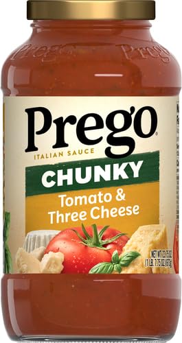 Image of Prego Chunky Tomato and Three Cheese Pasta Sauce, 23.75 oz Jar