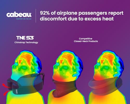 Cabeau-The-Necks-Evolution-TNE-S3-Travel-Neck-Pillow-Memory-Foam-Airplane-Pillow-Neck-Pillow-with-Attachment-Straps-360-Degree-Support-for-Travel-Home-Office-and-Gaming-Berlin-Grey