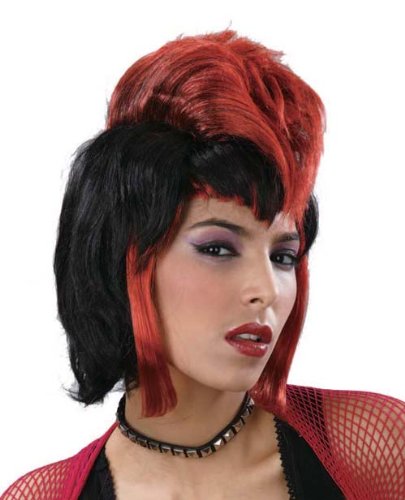 Mohawk Punk Red Aiko pour look biker et skater en ville