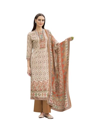 ladyline Womens Pashmina Printed Salwar Kameez - Viscose Digital Print Dupatta Ethnic Dress